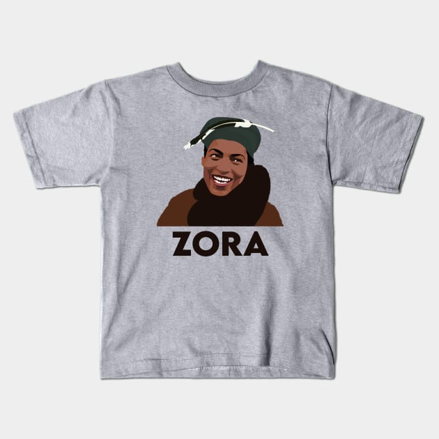 Zora Neale Hurston Kids T-Shirt by Obstinate and Literate